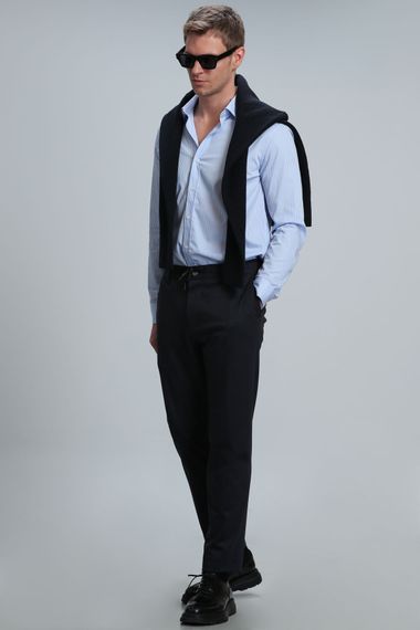Newer Men's Basic Shirt Comfort Fit Blue - photo 4