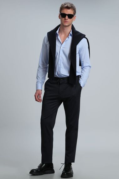 Newer Men's Basic Shirt Comfort Fit Blue - photo 2
