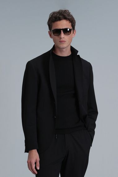 Asel Spor Erkek Blazer Ceket Slim Fit Siyah - photo 1