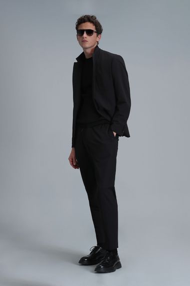 Asel Spor Erkek Blazer Ceket Slim Fit Siyah - photo 2