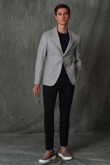 Franki Spor Erkek Blazer Ceket Slim Fit Lacivert - fotoğraf 2