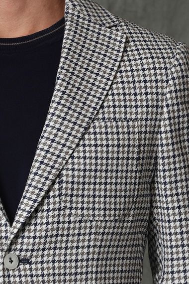 Franki Spor Erkek Blazer Ceket Slim Fit Lacivert - fotoğraf 3