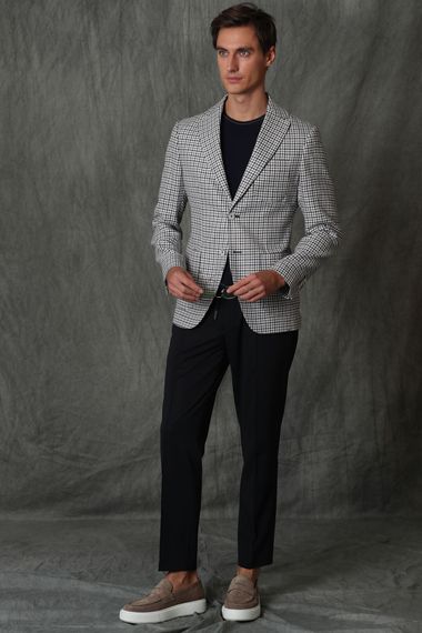 Franki Spor Erkek Blazer Ceket Slim Fit Lacivert - fotoğraf 5