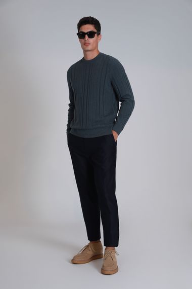 Bert Spor Erkek Chino Pantolon Slim Fit Lacivert - fotoğraf 2