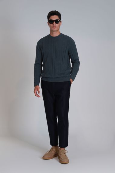 Bert Spor Erkek Chino Pantolon Slim Fit Lacivert - fotoğraf 5