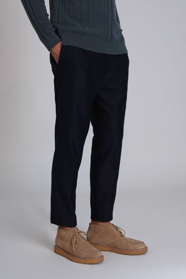 Bert Spor Erkek Chino Pantolon Slim Fit Lacivert - fotoğraf 3