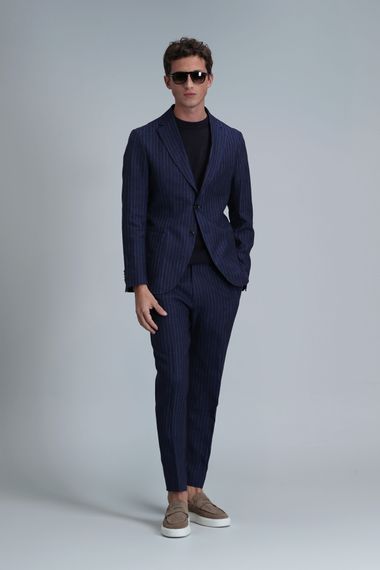 Marıo Smart Erkek Chino Pantolon Tailored Fit Lacivert - photo 5