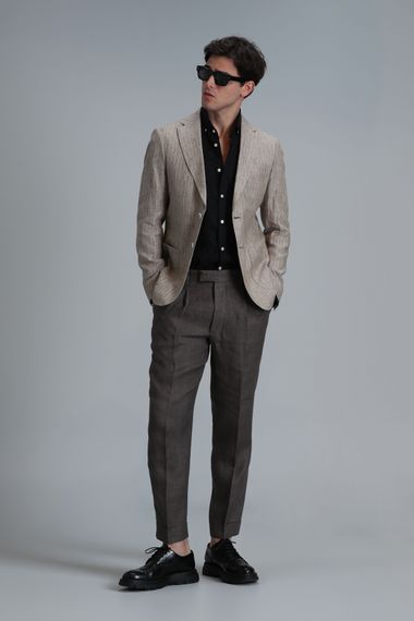 Комфортні коричневі чіноси Star Smart для чоловіків, розміри 44-60 - фото 4