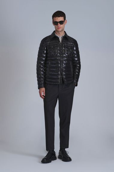 Узкие черные брюки чино для мужчин, повседневные, размер 44-60 - фото 1