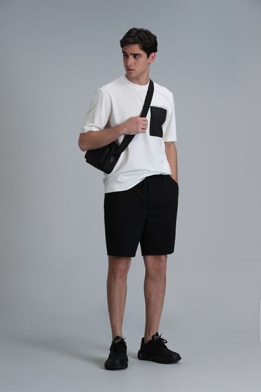 Синие мужские шорты спортивные черного цвета, размер S, M, L, XL, XXL, 3XL, XS - фото 5