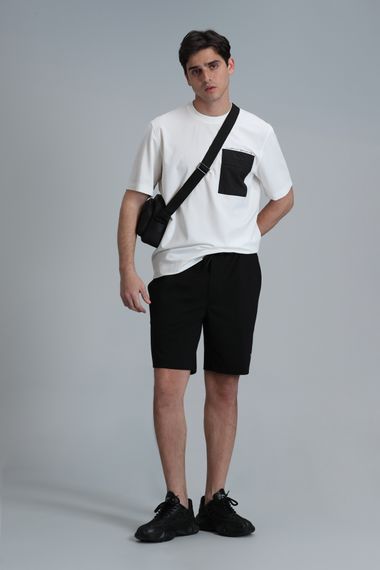 Синие мужские шорты спортивные черного цвета, размер S, M, L, XL, XXL, 3XL, XS - фото 4