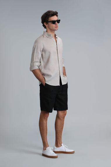 Мужские черные шорты Chino Slim Fit, спортивный стиль, доступные размером 46-58 - фото 3