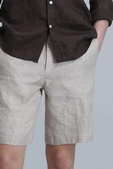 Peler Spor Erkek Chino Şort Slim Fit Bej - photo 2