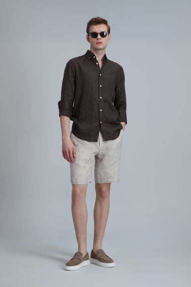 Peler Spor Erkek Chino Şort Slim Fit Bej - photo 1