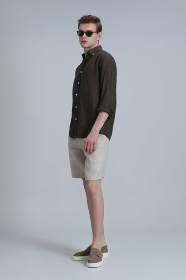 Peler Spor Erkek Chino Şort Slim Fit Bej - photo 5