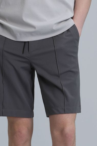 Chrıs Spor Erkek Chino Şort Slim Fit Nefti Yeşil - صورة 2