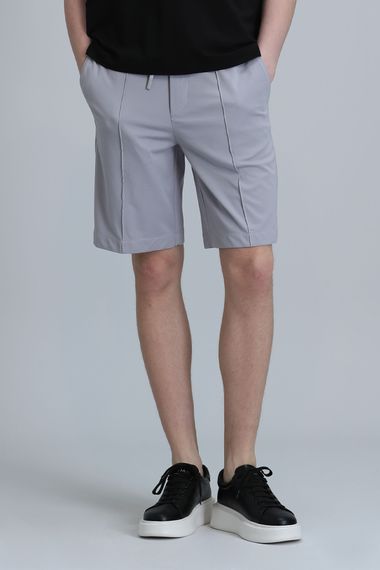 Chrıs Spor Erkek Chino Şort Slim Fit Gri - fotoğraf 2