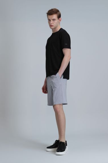 Chrıs Spor Erkek Chino Şort Slim Fit Gri - fotoğraf 5