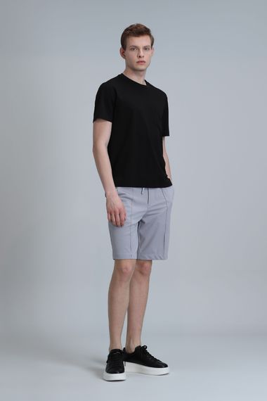 Chrıs Spor Erkek Chino Şort Slim Fit Gri - fotoğraf 3