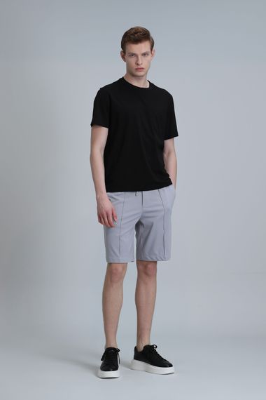 Chrıs Spor Erkek Chino Şort Slim Fit Gri - fotoğraf 4