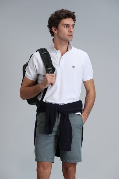 Zegler Spor Erkek Chino Şort Slim Fit Yeşil - صورة 3