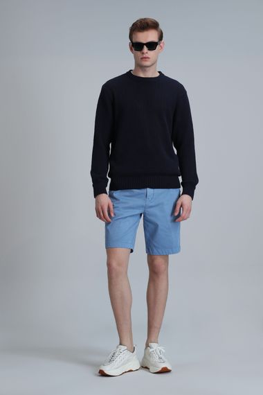 Zegler Spor Erkek Chino Şort Slim Fit Mavi - photo 4