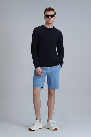 Zegler Spor Erkek Chino Şort Slim Fit Mavi - photo 1