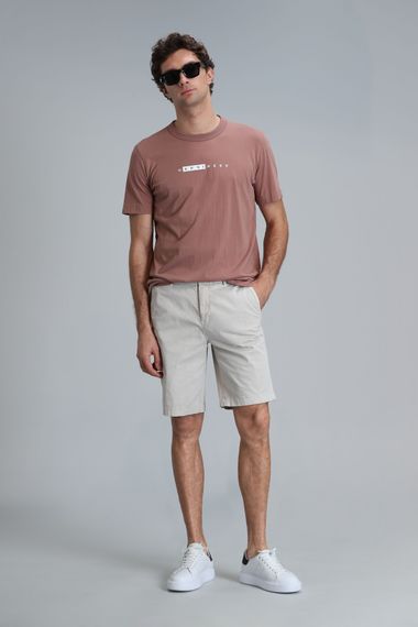 Zegler Spor Erkek Chino Şort Slim Fit Bej - photo 4