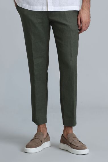 Karl Spor Erkek Chino Pantolon Slim Fit Yeşil - fotoğraf 2
