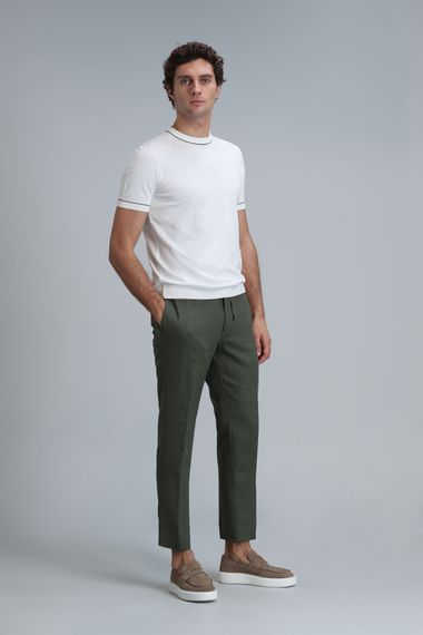 Karl Spor Erkek Chino Pantolon Slim Fit Yeşil - fotoğraf 3