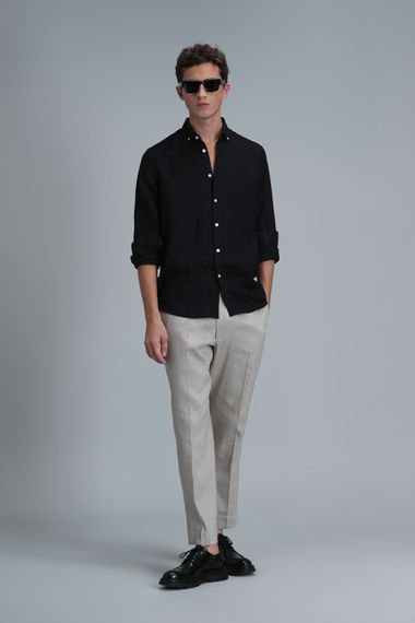 Чоловічі чіноси Tomas Smart, комфортний крій, бежевий, доступні в розмірах 44-54 - фото 1