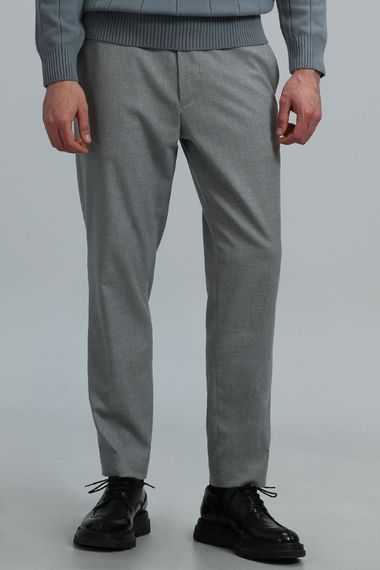 Dora Smart Men's Chino Trousers Slim Fit Light Gray - photo 2