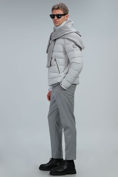 Dora Smart Men's Chino Trousers Slim Fit Light Gray - photo 5