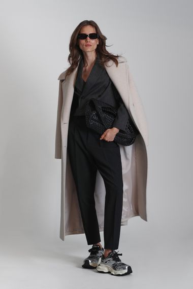 Женский пиджак Сидней антрацитового цвета, размеры S, XS, L, M - фото 1