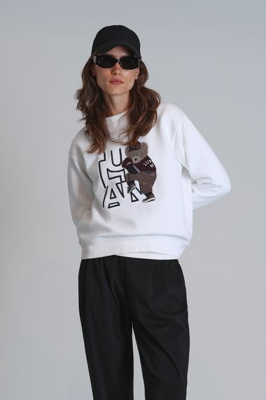 Женский свитер Pıtcher, вязаный, сломанный белый, размеры S, M, L, XL, XS - фото 1