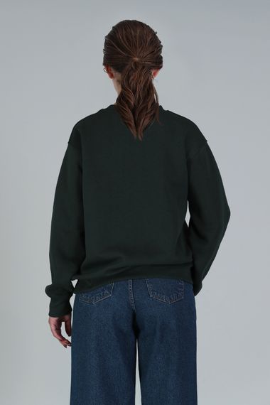 Pıtcher Kadın Örme Sweatshırt Çimen Yeşili - photo 4
