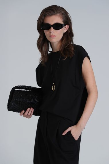 Valery Kadın T- Shırt Regular Fit Siyah - fotoğraf 2