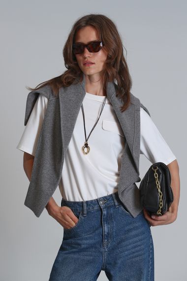 Жіноча футболка Veronıca Regular Fit кольору екру, розміри S-XXL - фото 5