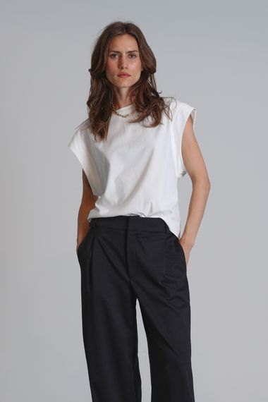 Valery Kadın T- Shırt Regular Fit Ekru - صورة 1