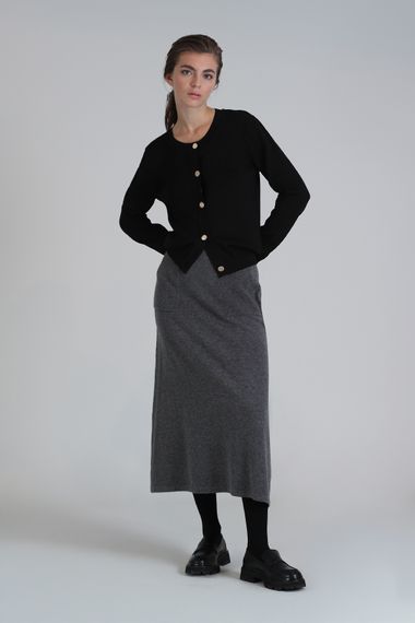 Leeds Kadın Hırka Siyah - fotoğraf 2