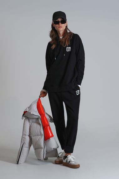 Костюм для жінок Nıce, в'язаний, чорний, різні розміри S, XS, L, XL - фото 1