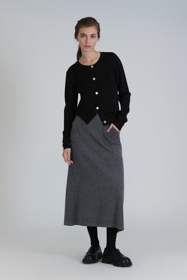 Leeds Kadın Hırka Siyah - fotoğraf 4