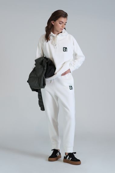 Nıce Örme Kadın Eşofman Kırık Beyaz - fotoğraf 3