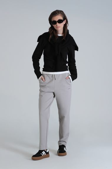 Жіночий спортивний комплект в'язаний, колір бежева, різні розміри: S, M, L, XL, XS - фото 1