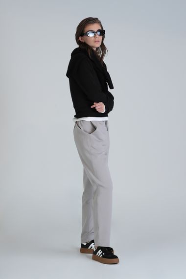 Жіночий спортивний комплект в'язаний, колір бежева, різні розміри: S, M, L, XL, XS - фото 5