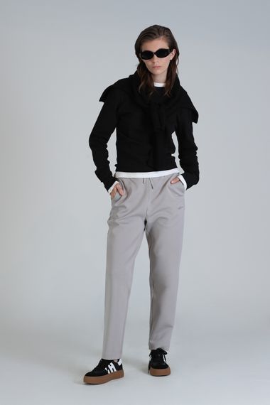 Жіночий спортивний комплект в'язаний, колір бежева, різні розміри: S, M, L, XL, XS - фото 3