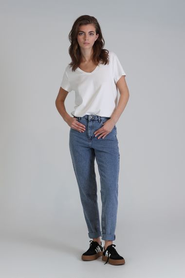Футболка жіноча Florans, колір екрю, розміри S, M, L, XL, XXL, стильний дизайн для комфортного повсякденного носіння - фото 2