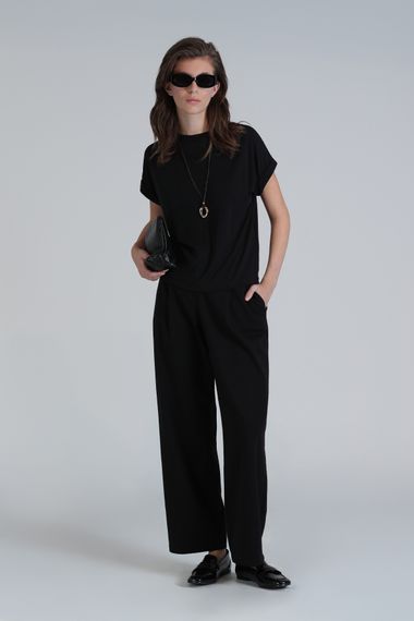 Sıgnorıa Kadın T- Shırt Siyah - fotoğraf 2