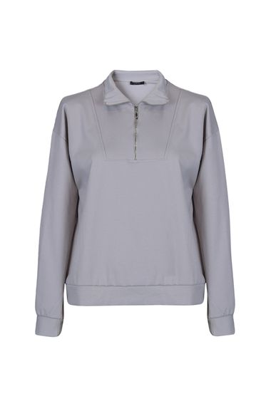 Женский свитшот Galerıa в цвете Stone, доступен в размерах S, M, L, XL, XS