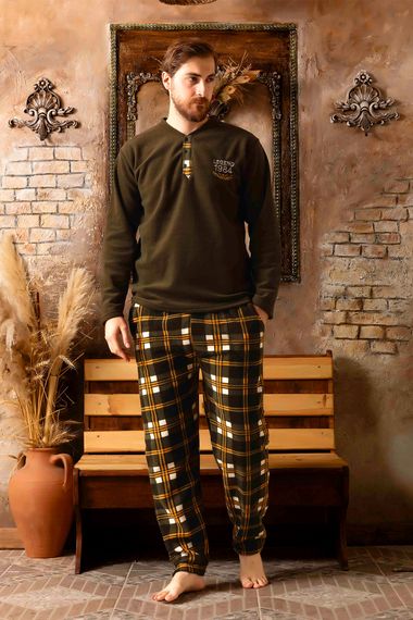 Nisanca Winter Warm Men's Fleece Pajamas Set - photo 3